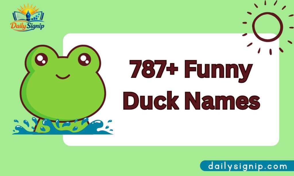 787+ Funny Duck Names