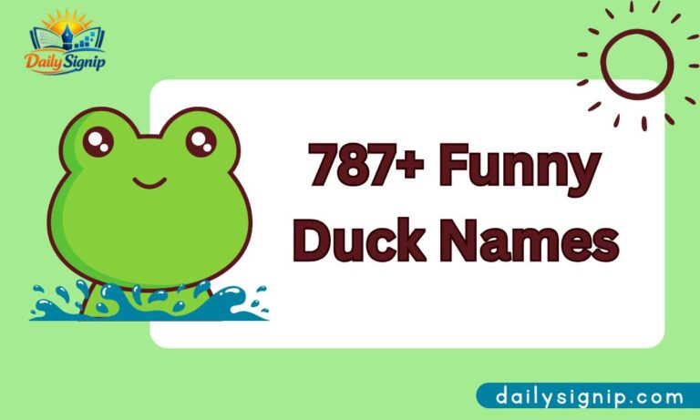 787+ Funny Duck Names