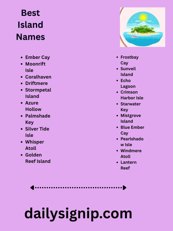 Best Island Names