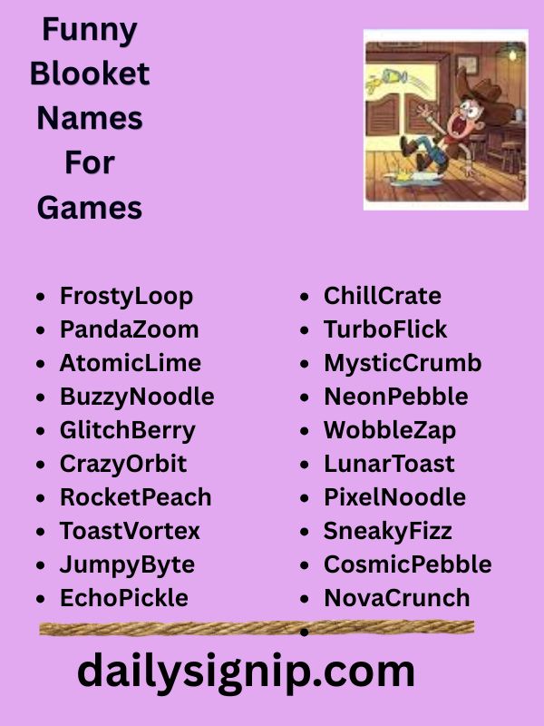 Funny Blooket Names For Games