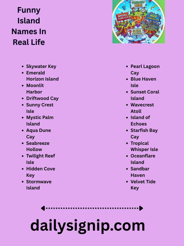 Funny Island Names In Real Life