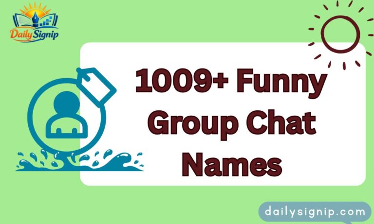 1009+ Funny Group Chat Names