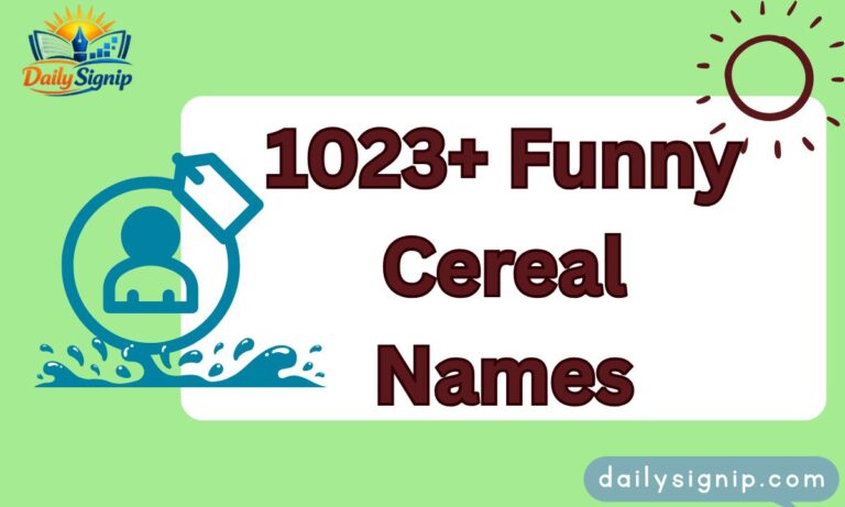 1023+ Funny Cereal Names