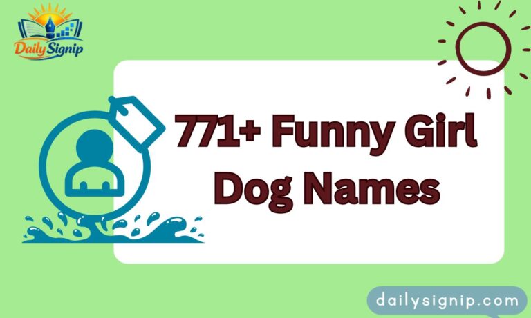 771+ Funny Girl Dog Names