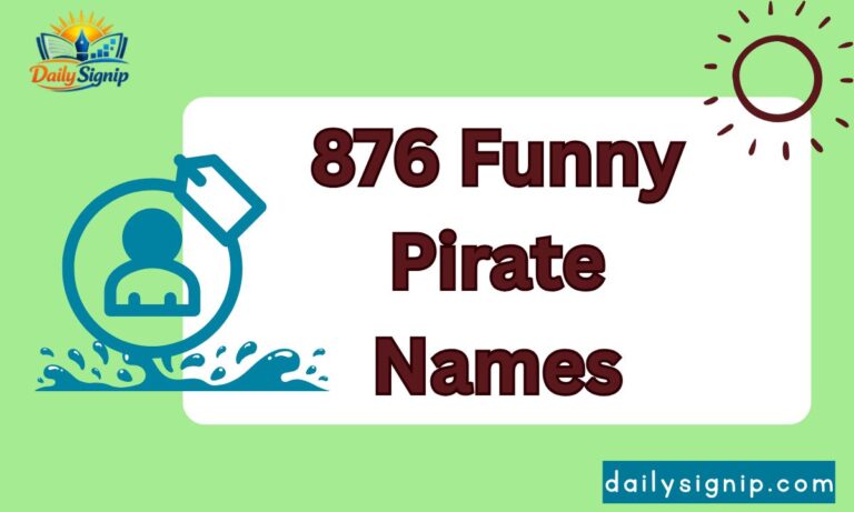 876 Funny Pirate Names