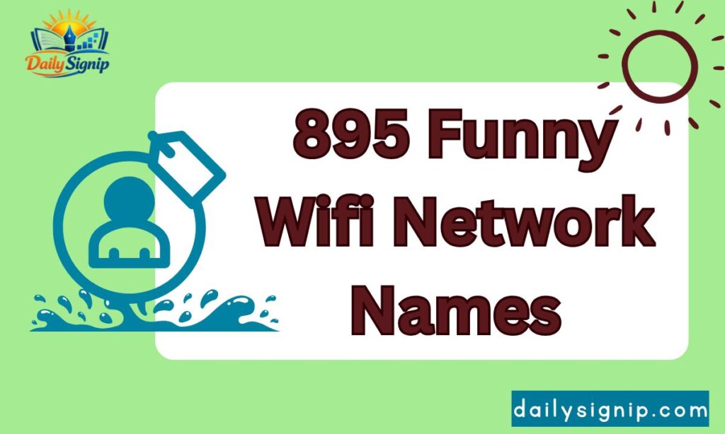 895 Funny Wifi Network Names