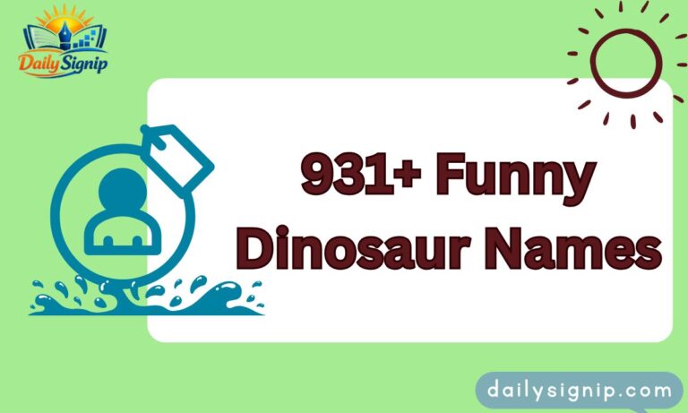 931+ Funny Dinosaur Names