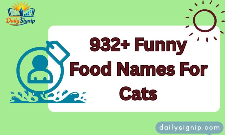 932+ Funny Food Names For Cats