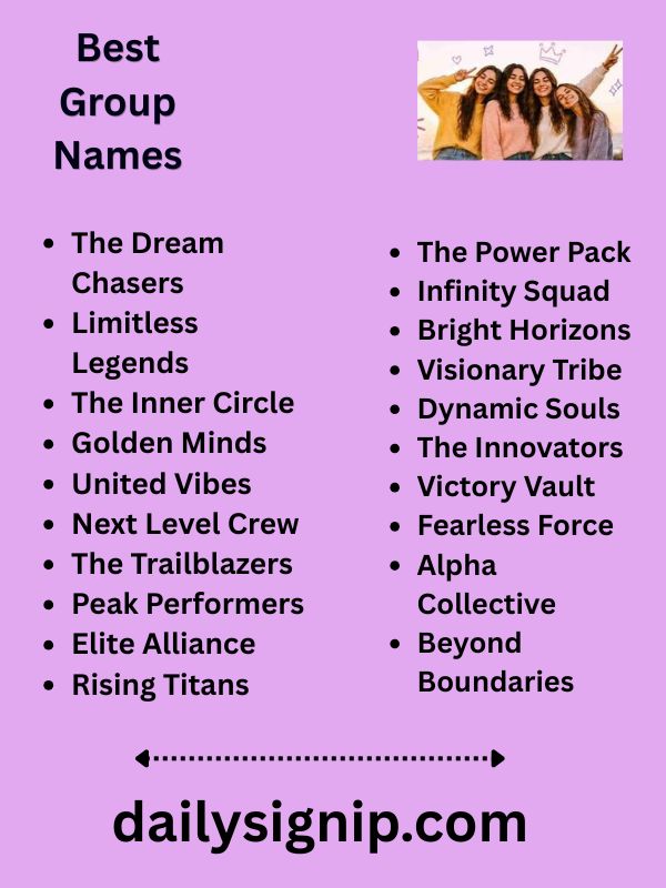 Best Group Names