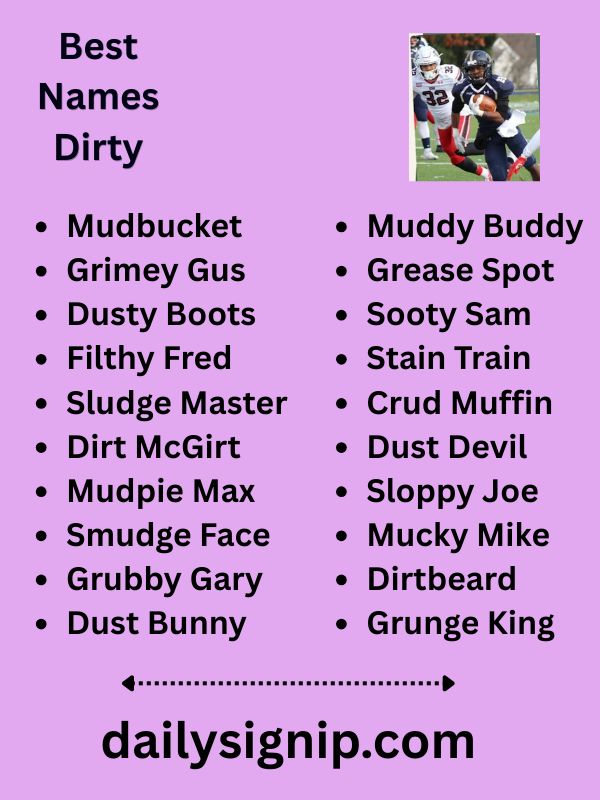 Best Names Dirty