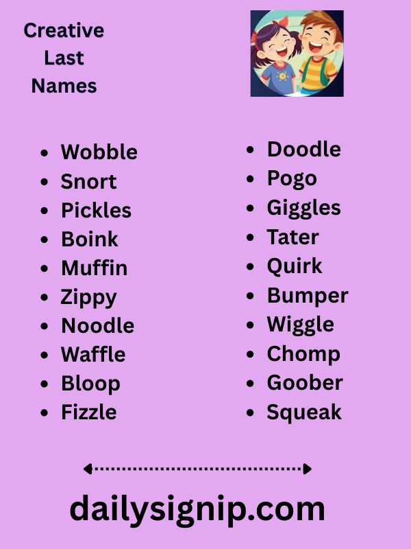 Creative Last Names