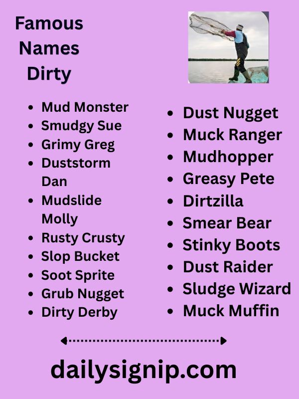 Famous Names Dirty