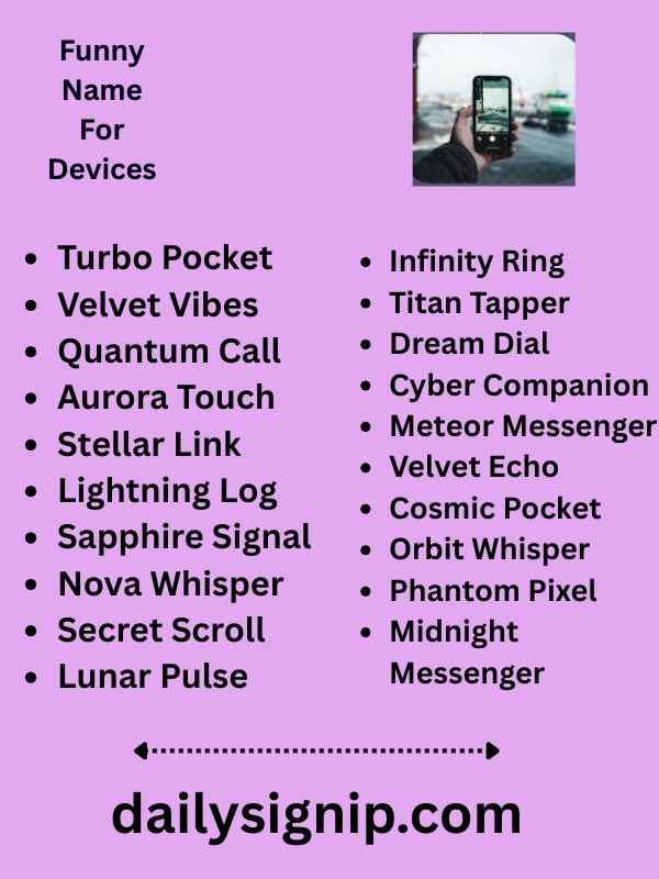 Funny Name For Devices