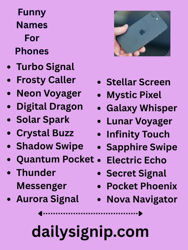Funny Names For Phones
