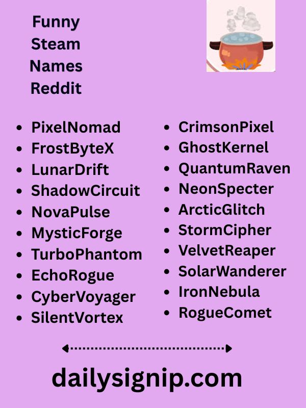 Funny Steam Names Reddit