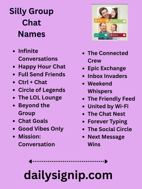 Silly Group Chat Names