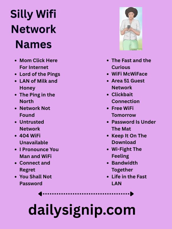 Silly Wifi Network Names