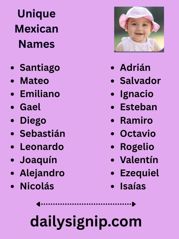 Unique Mexican Names