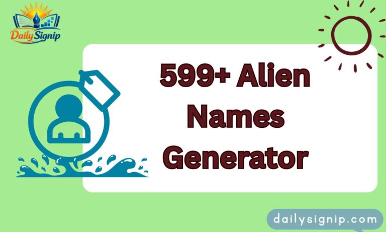599+ Alien Names Generator
