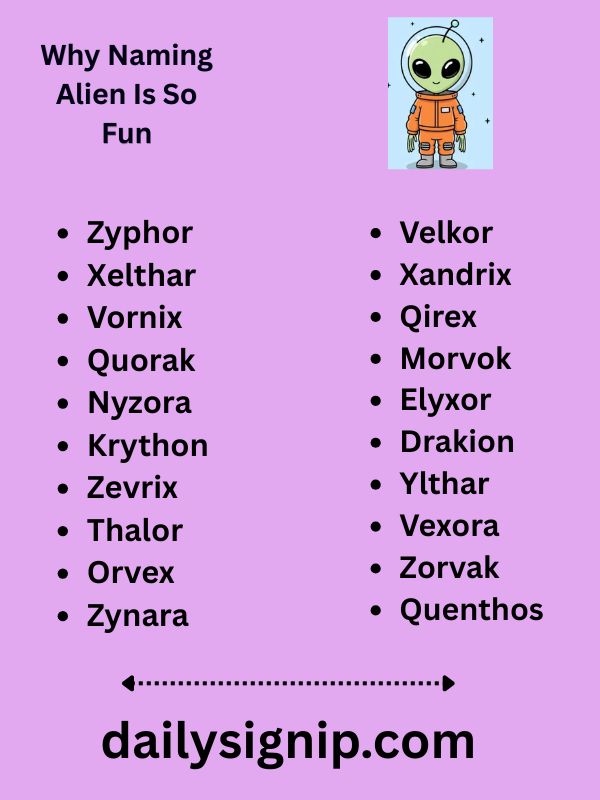 Why Naming Alien Is So Fun